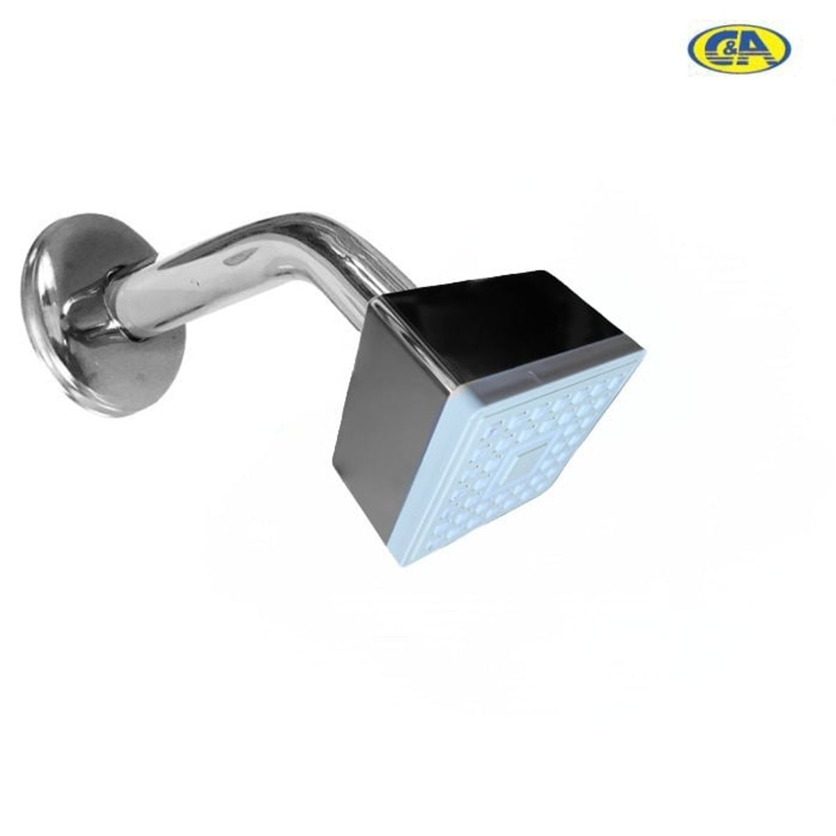 C&A - Cabeza de Ducha Cromada CUBICA 2 1/2" x 2 1/2" Giratorio