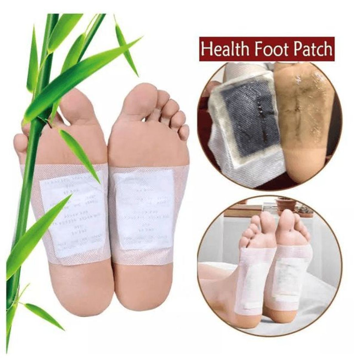 GENERICO - KINOKI Parches Desintoxicante DETOX NATURALES para Pies 10 U