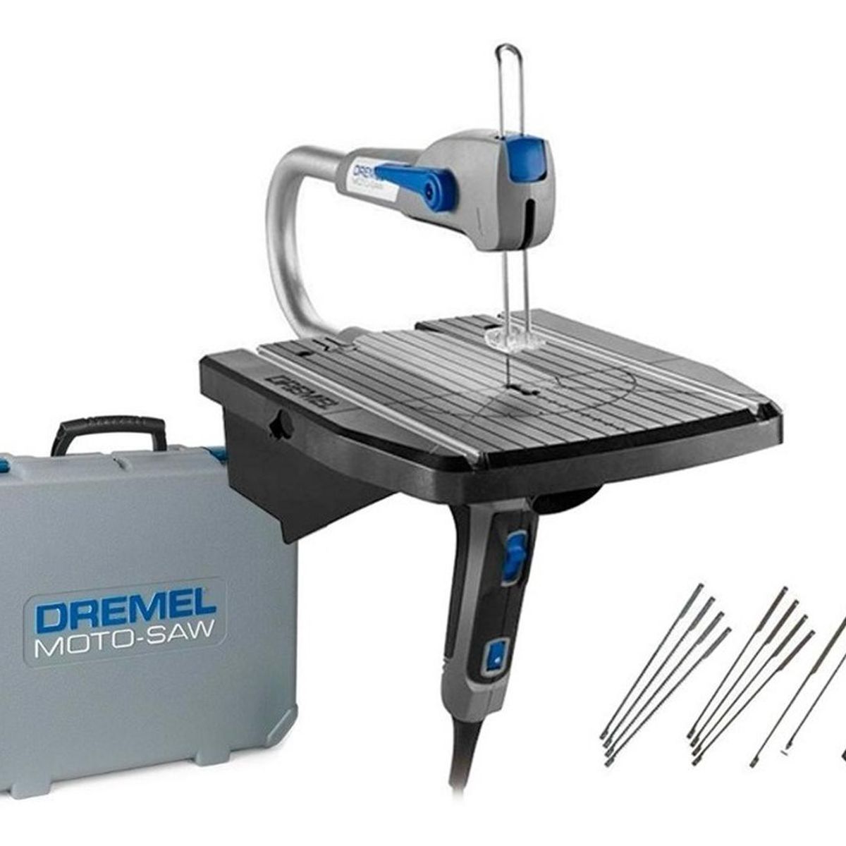DREMEL - Dremel moto saw sierra caladora de banco + 10 accesorios