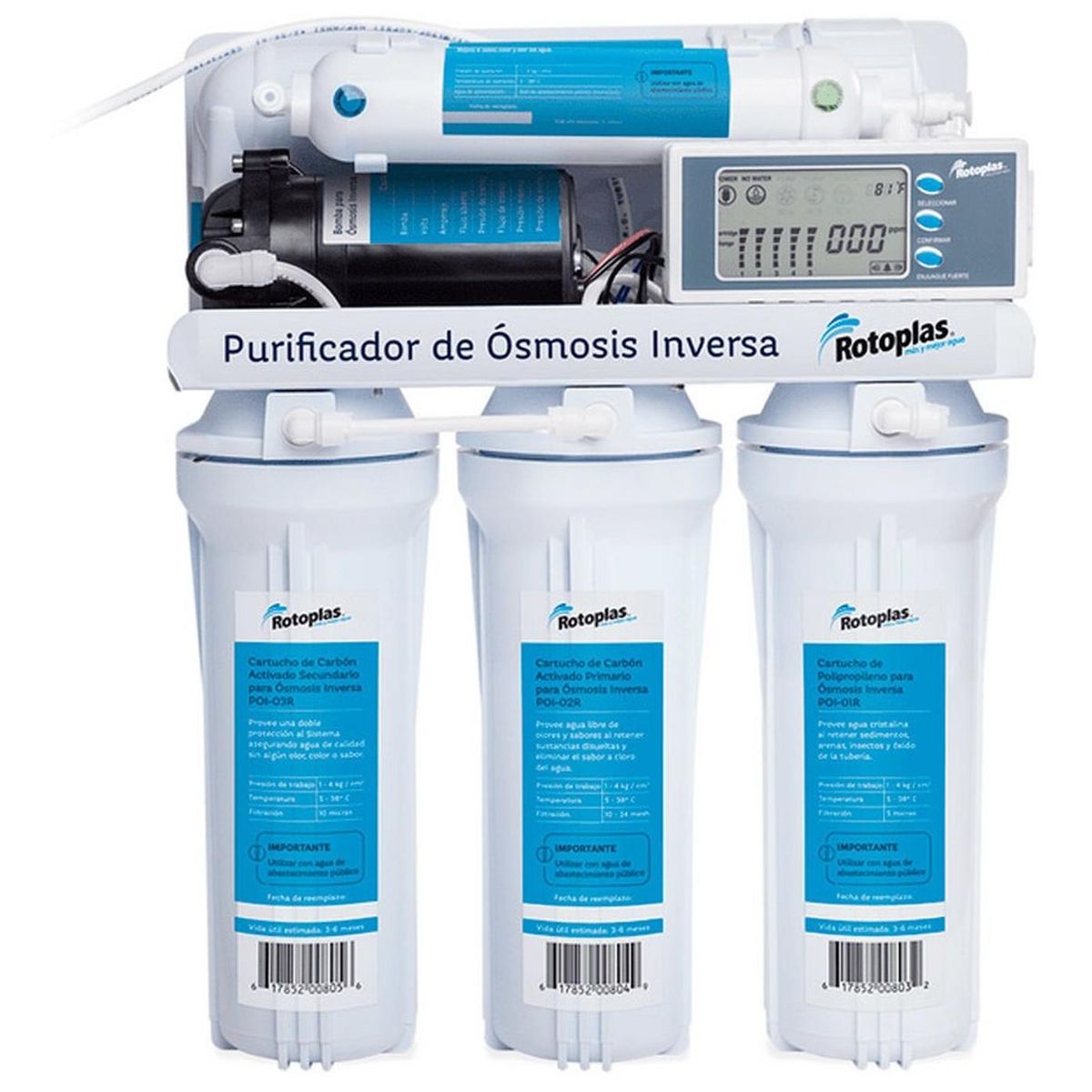 ROTOPLAS - Purificador Rotoplas de Ósmosis Inversa Doméstico