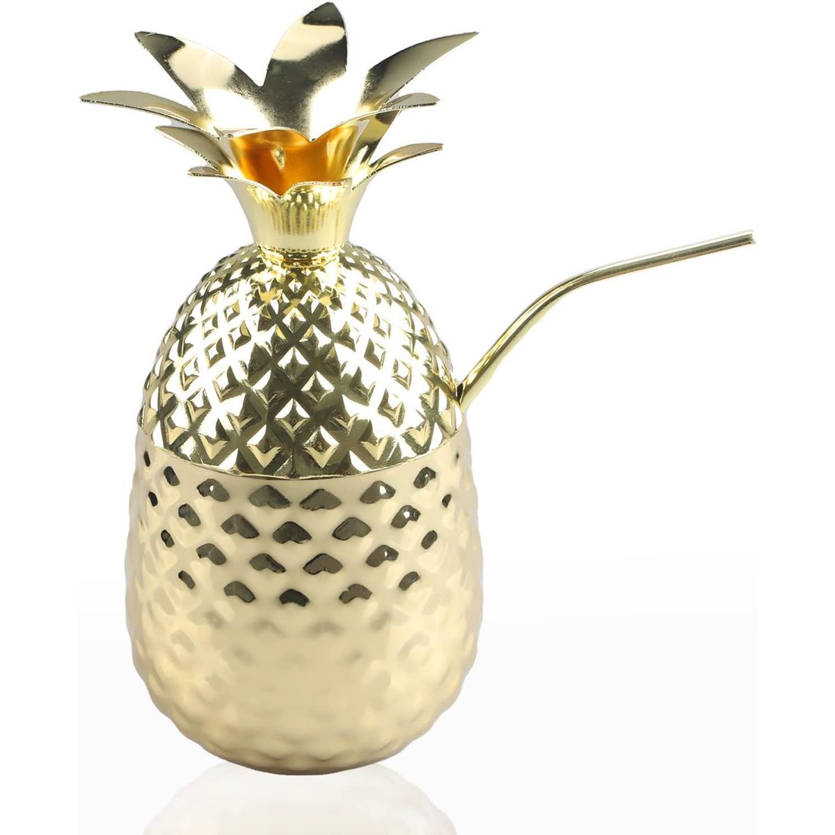 GENERICO - Copa dorada elegante en forma de piña