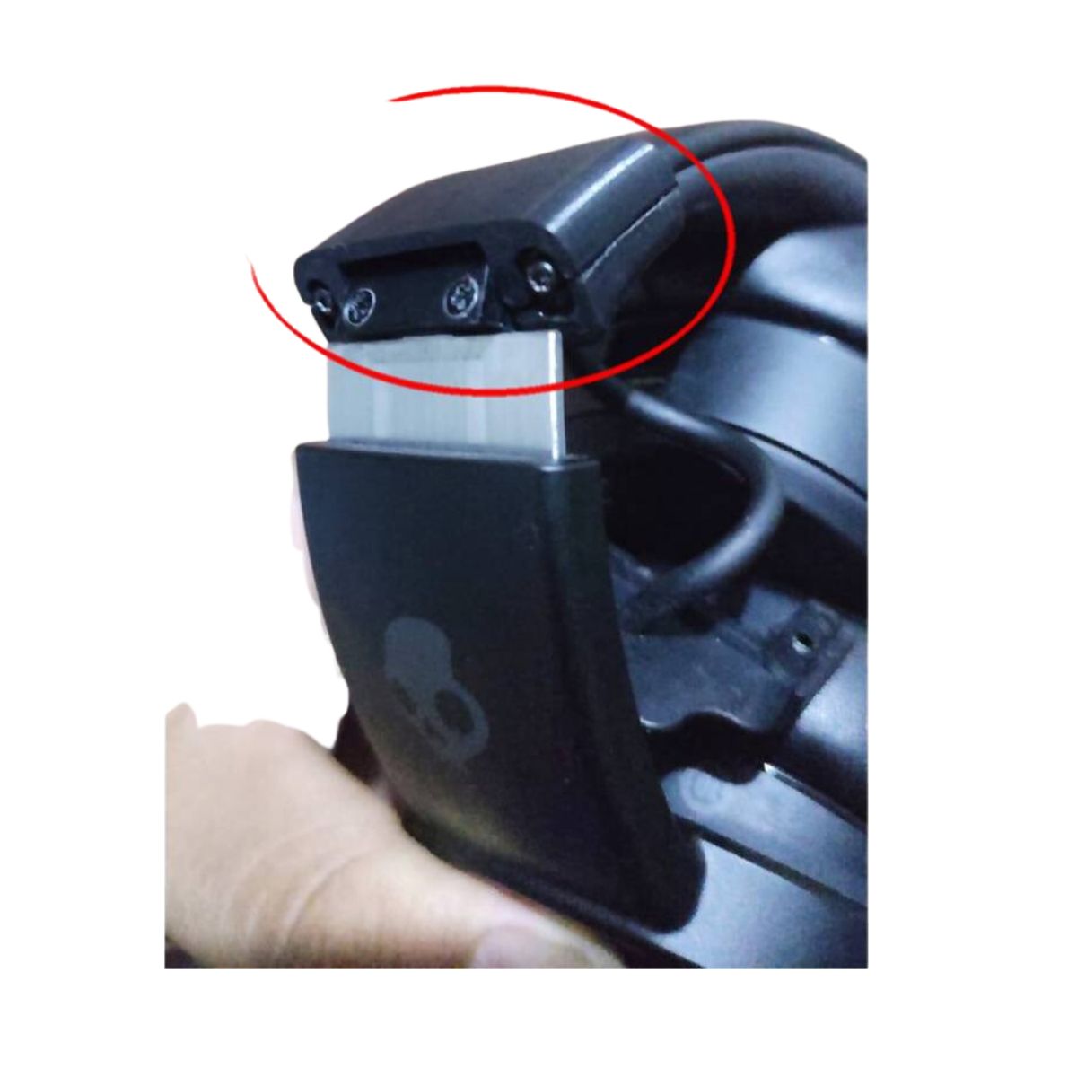 GENERICO - Bisagra de Recambio Para Skullcandy Crusher Negra