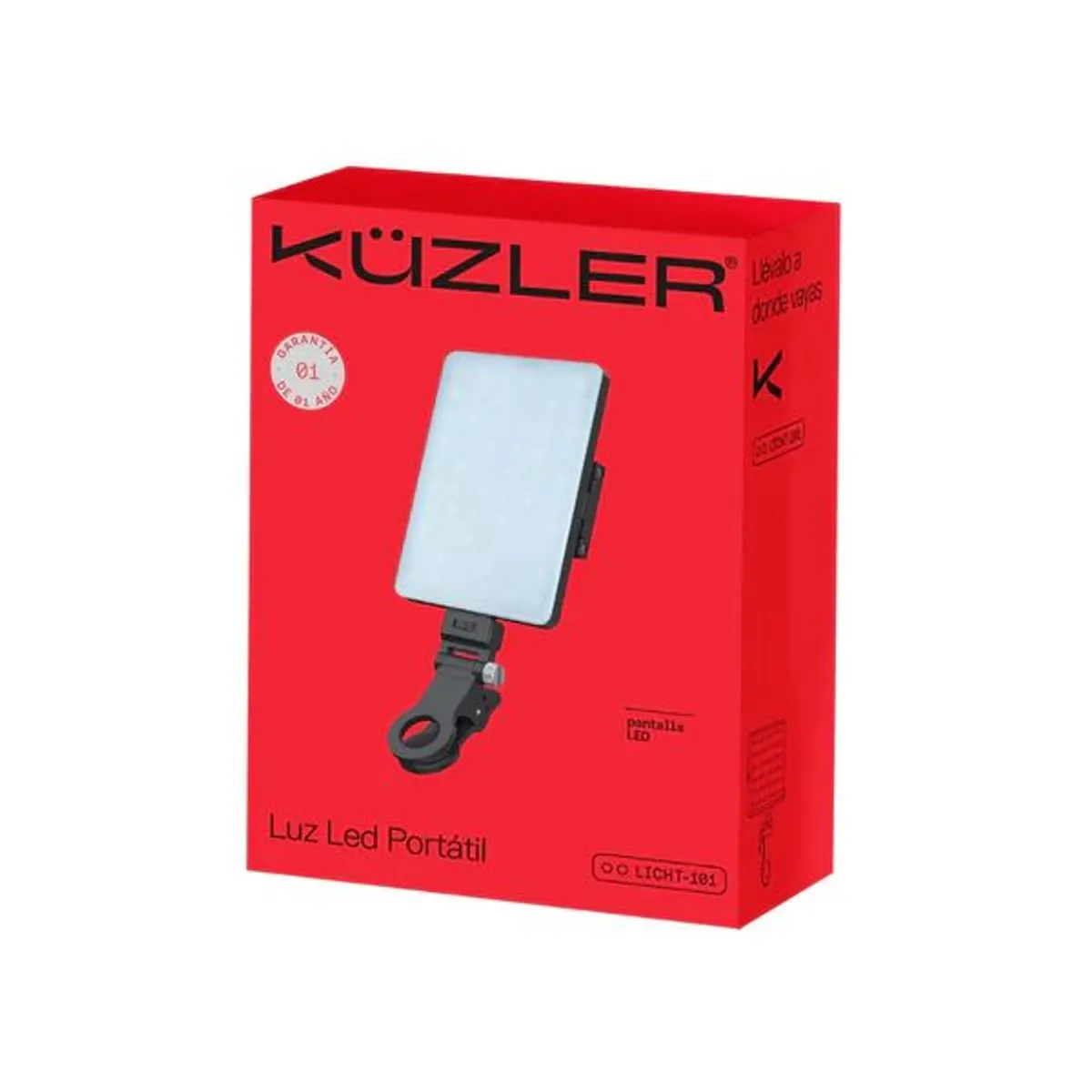 KUZLER - Luz LED para Selfie + Trípode Selfie Stick  - Pack Creadores  Kuzler