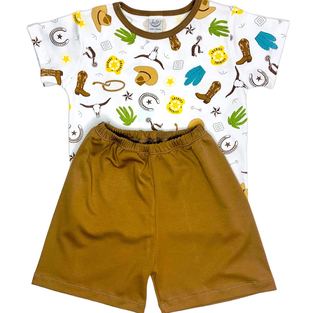 OTTOWARE - PIJAMA NIÑO VAQUERO MARRON_.