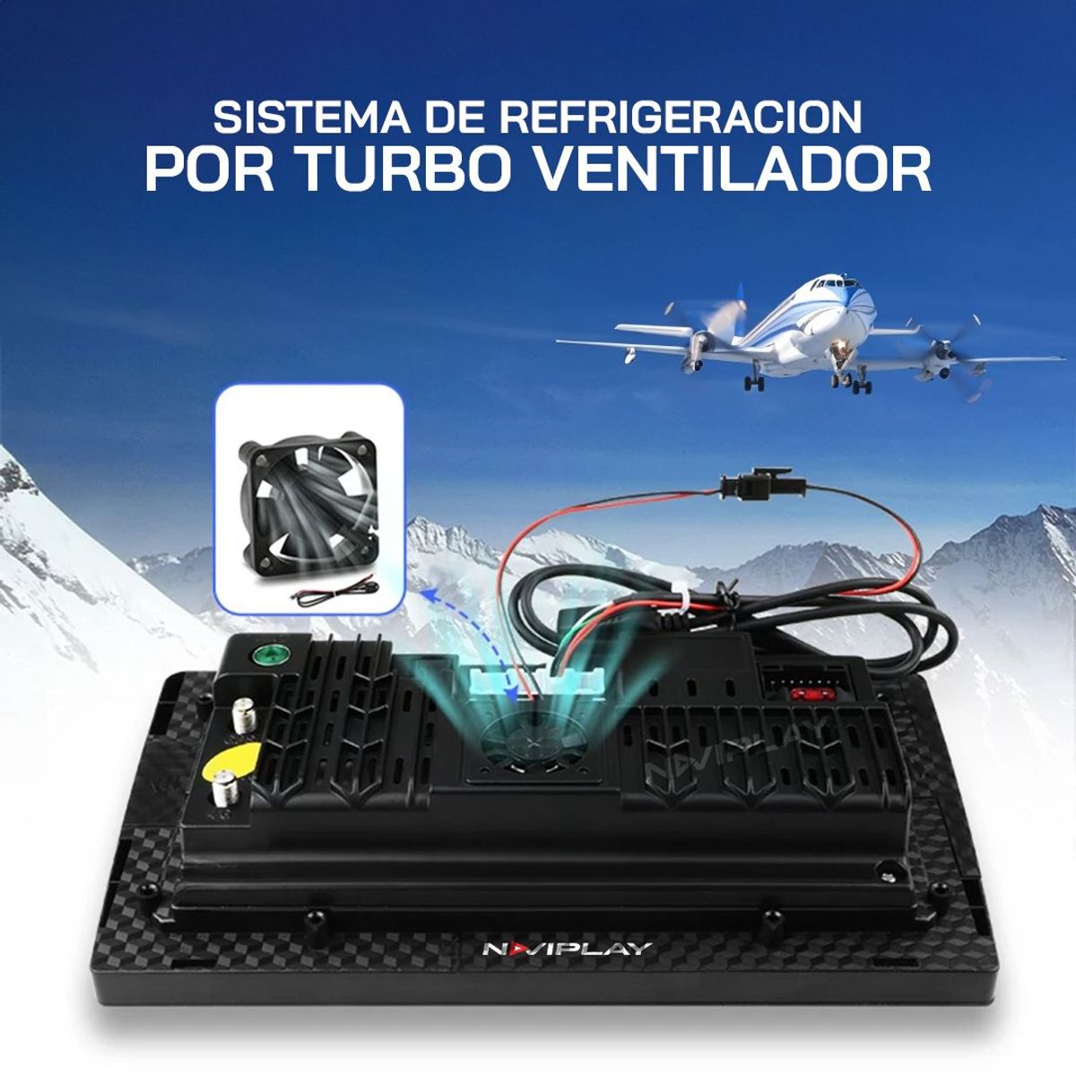 GENERICO - Autoradio Android Naviplay Para Chevrolet Captiva 2018-2023