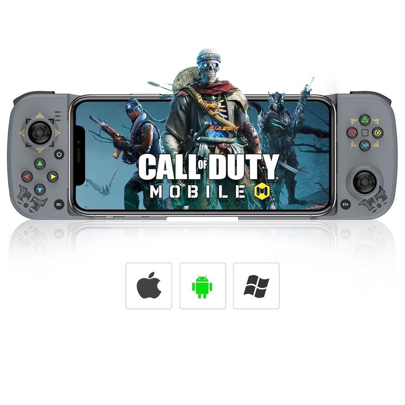 GENERICO - Gamepad BSP D3 Mando Celular Android iOs Multiplataforma Gris