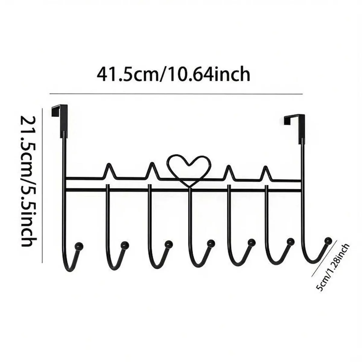 GENERICO - PERCHERO CORAZON PARA PUERTA