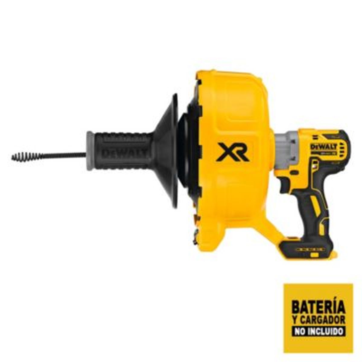 DEWALT - Dewalt Destapador de Cañerias 20V Cable  35" Sin Bat Ni Carg