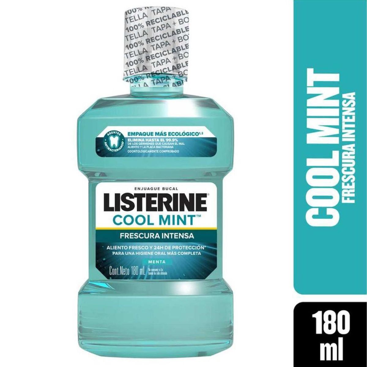 LISTERINE - Enjuague Bucal Listerine Cool Mint Menta 180ml