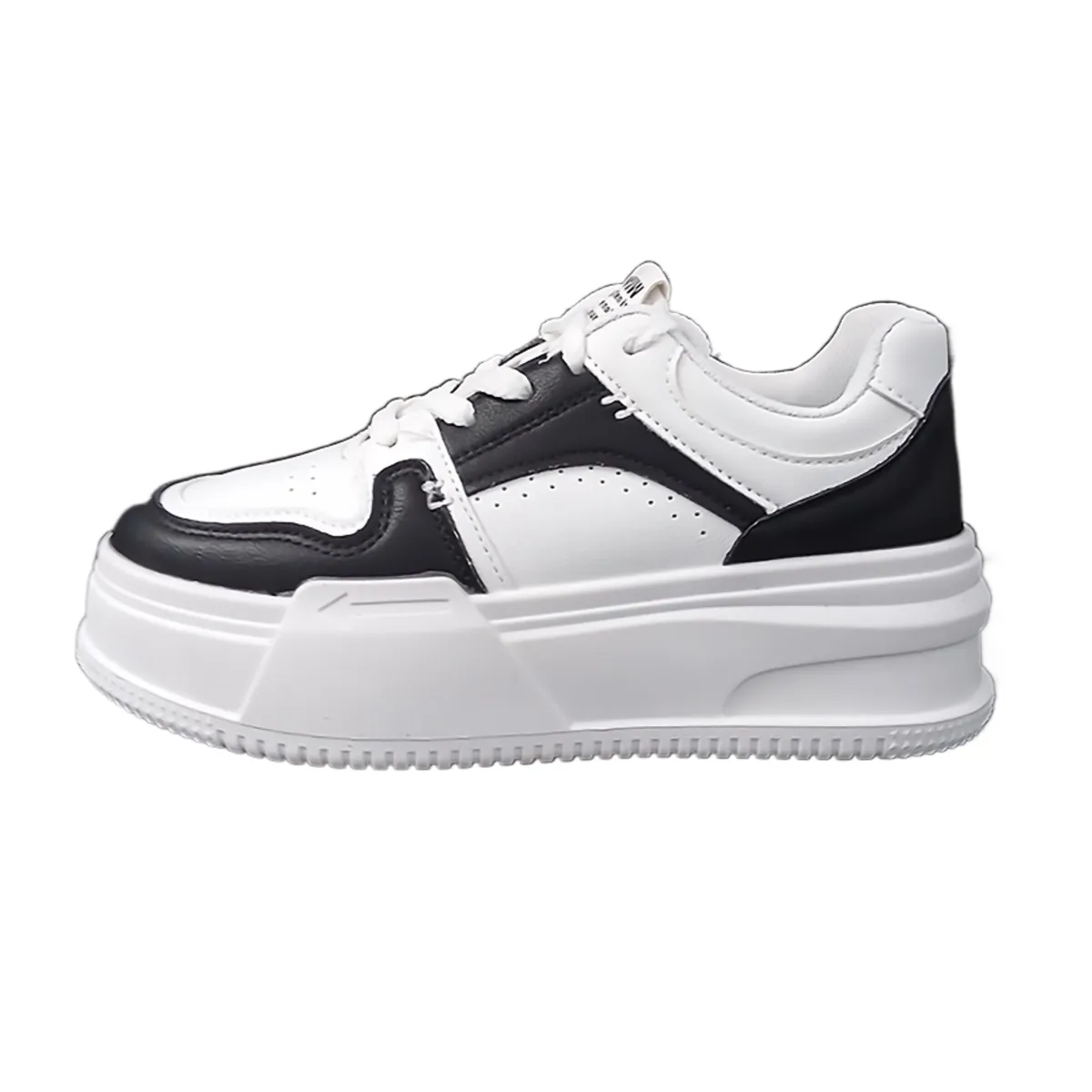 GENERICO - Zapatillas de deporte blancas gruesas con plataforma para mujer