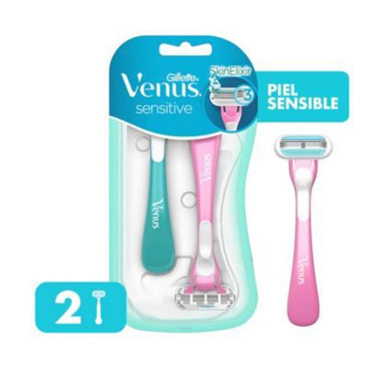 GILLETTE - Máquina para Afeitar Gillette Venus Sensitive 2 unidades