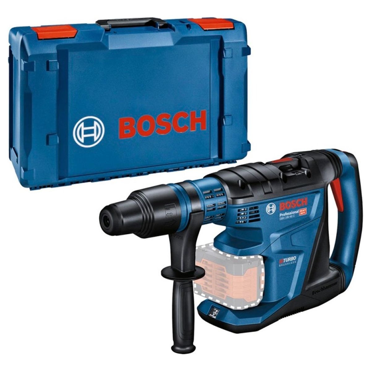 BOSCH - Rotomartillo Bosch GBH 18V-40 C Profesional 18V SDS-Max 9J Brushless