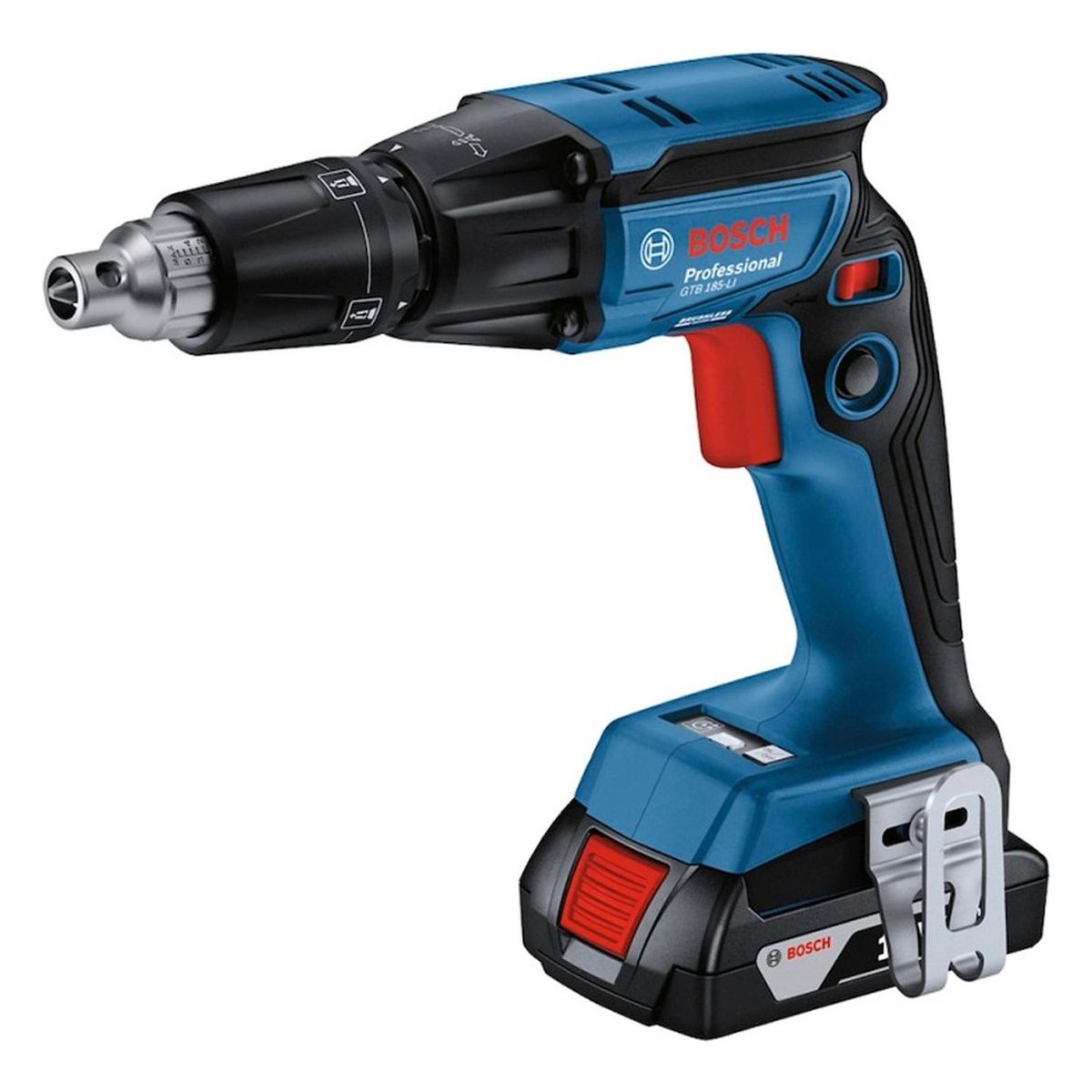 BOSCH - Atornillador Drywall Bosch GTB 185-LI 18V  1/4" 2 Baterías 2Ah