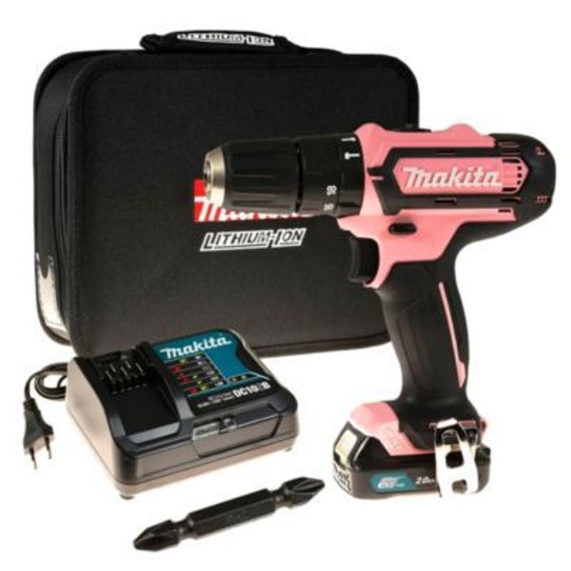 MAKITA - Taladro Percutor Rosa Makita 12V Edicion Limitada HP333DSAP1
