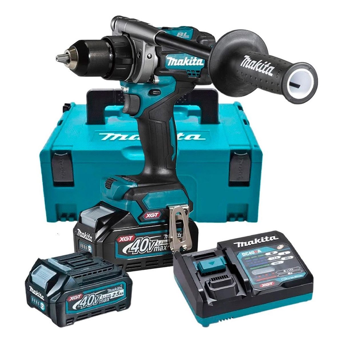 MAKITA - Taladro Atornillador XGT 40V Max  140-68nm BL XPT  2x4.0Ah