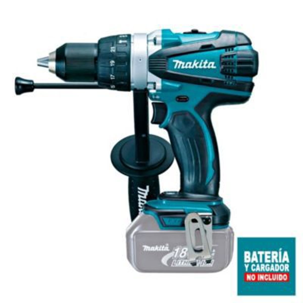 MAKITA - Taladro Percutor Makita DHP458Z 18V  1/2" 91Nm BL (Baretool)