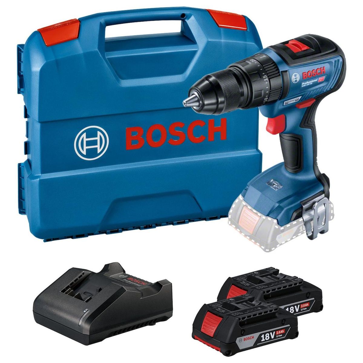BOSCH - Taladro Atornillador Percutor Bosch GSB 18V-50 Brushless MP
