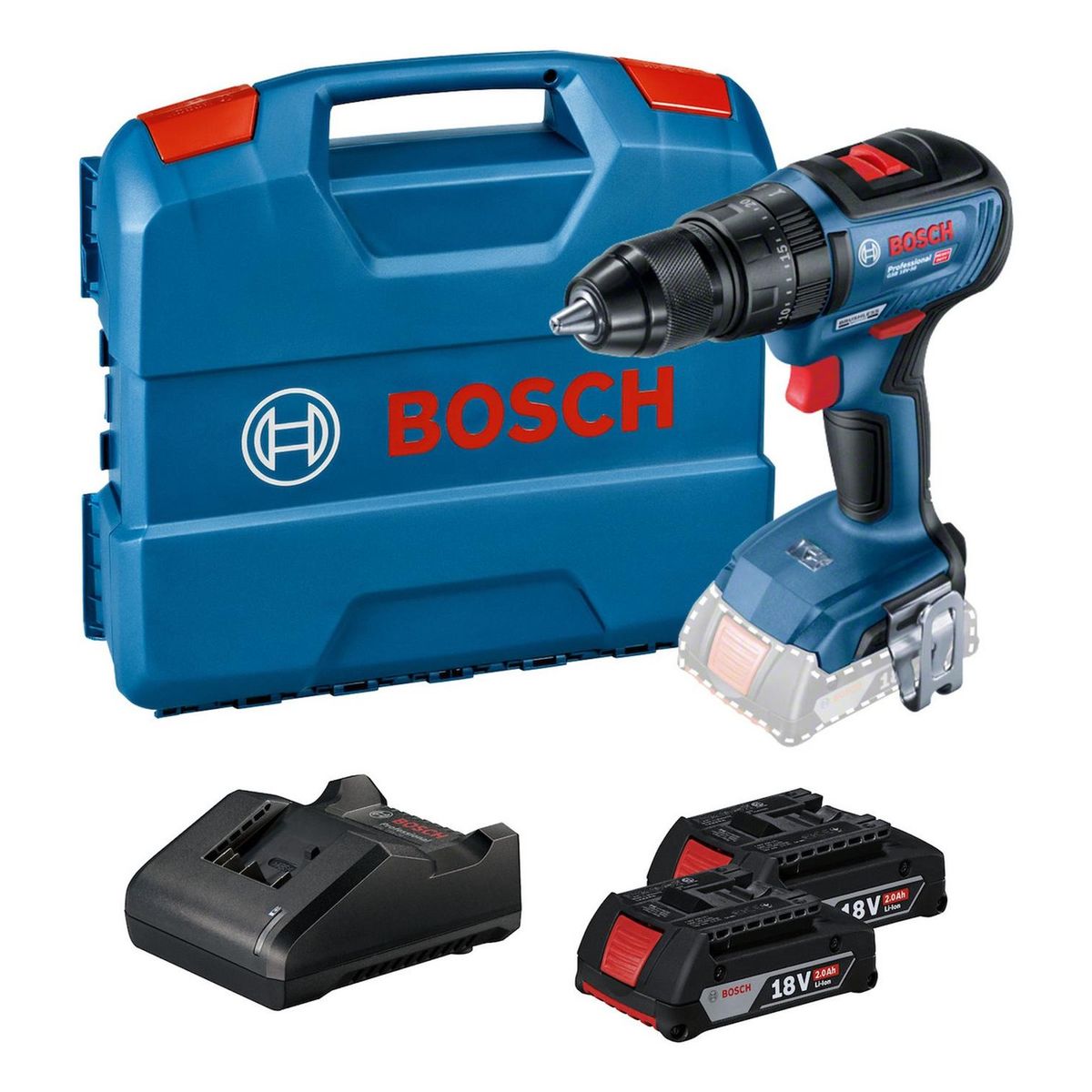 BOSCH - Taladro Atornillador Percutor Bosch GSB 18V-50 Brushless MP