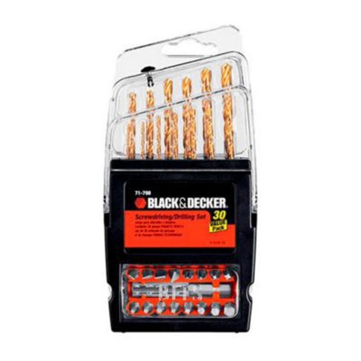 BLACK+DECKER - Set de 30 Piezas Black Decker con Estuche.