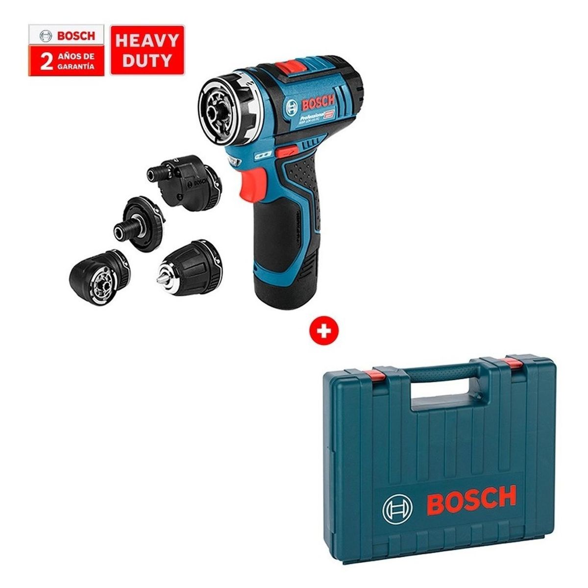 BOSCH - Atornillador Bosch FlexiClick GSR 12V-15 FC 5 en 1 Profesional