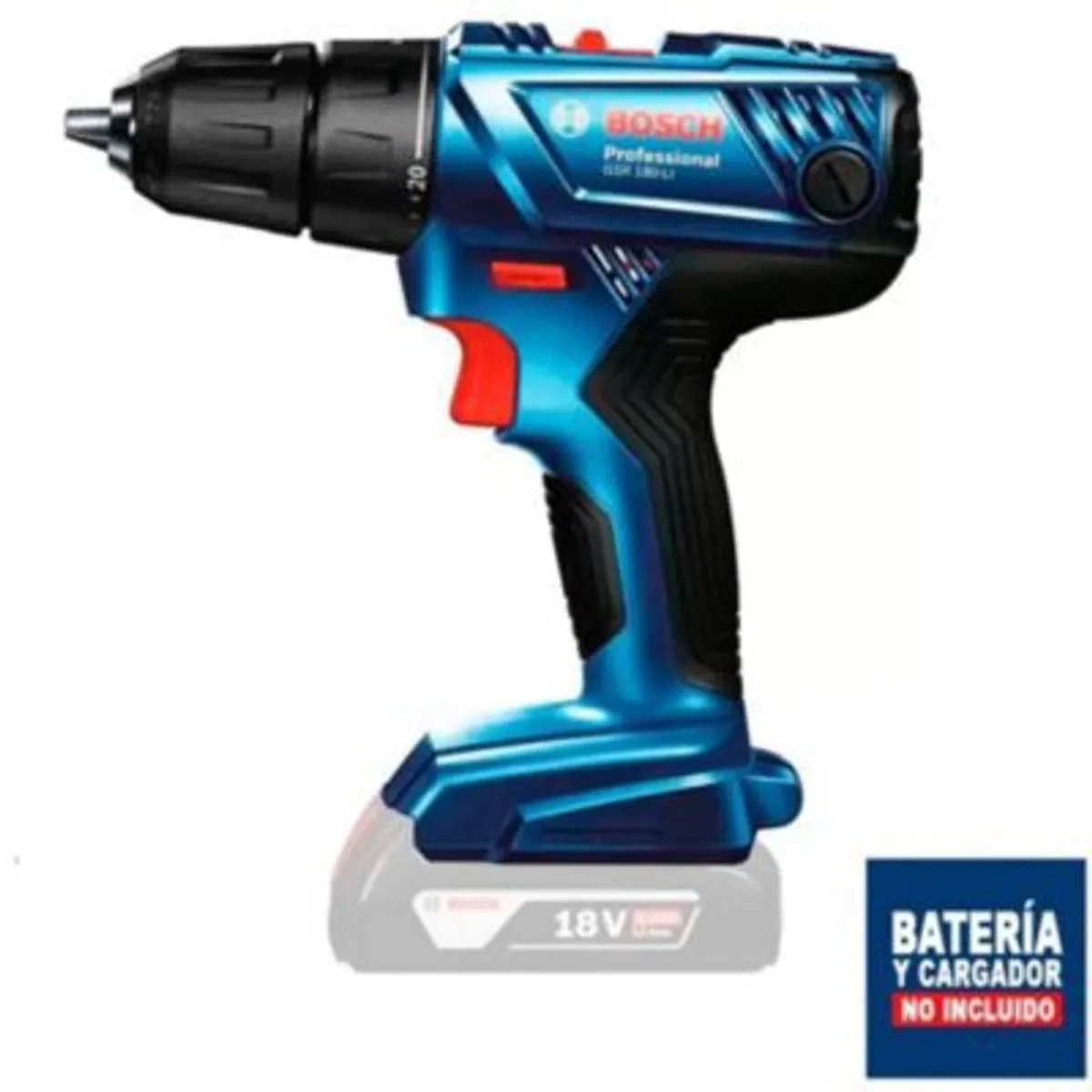 BOSCH - Taladro atornillador bosch gsr 180-li 18v sin batería