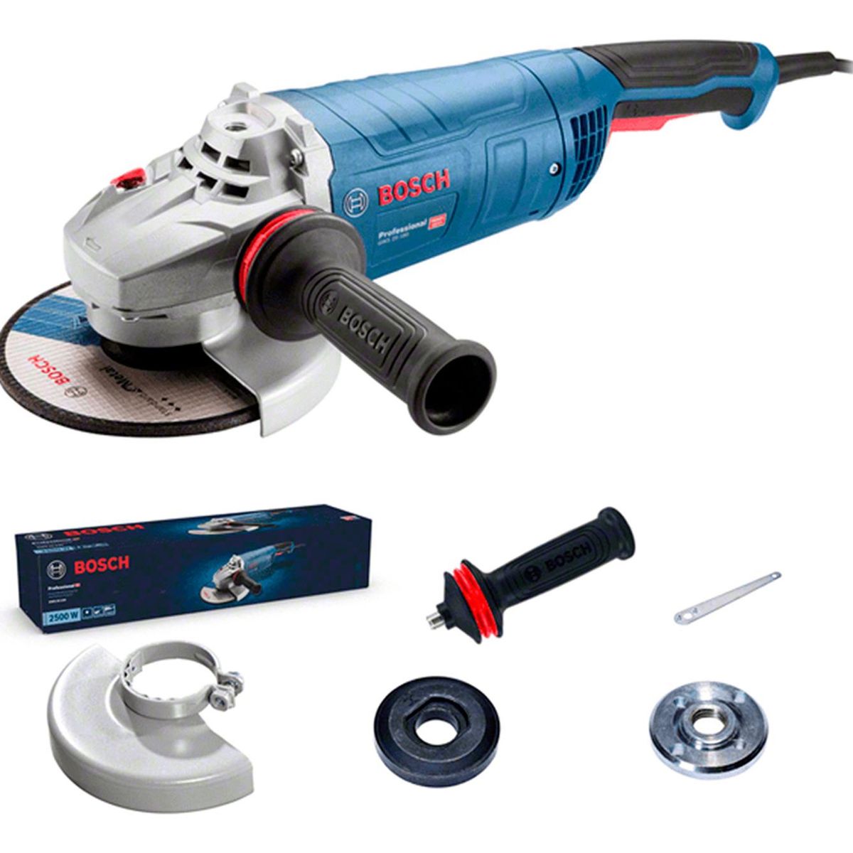 BOSCH - Esmeril Angular Bosch GWS 25-180 LVI  7” 2500W Profesional Alemana