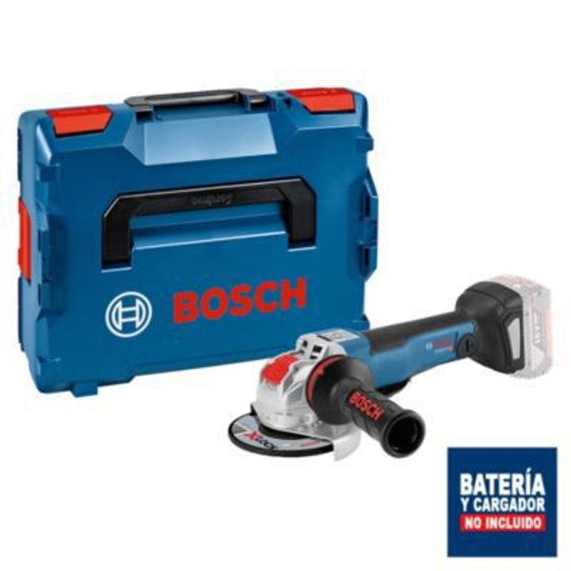 BOSCH - Amoladora  5" Bosch GWX 18V-10 PC XLOCK + L-Boxx Sin Batería