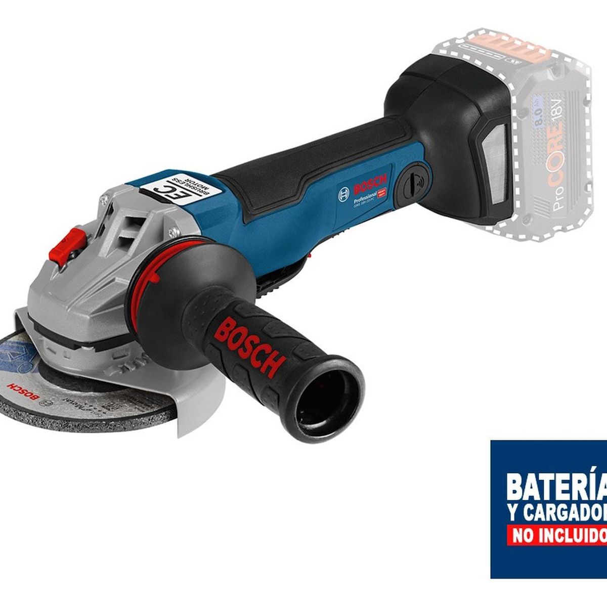 BOSCH - Amoladora Esmeril  5" Bosch GWS 18V-10 PC Sin Batería