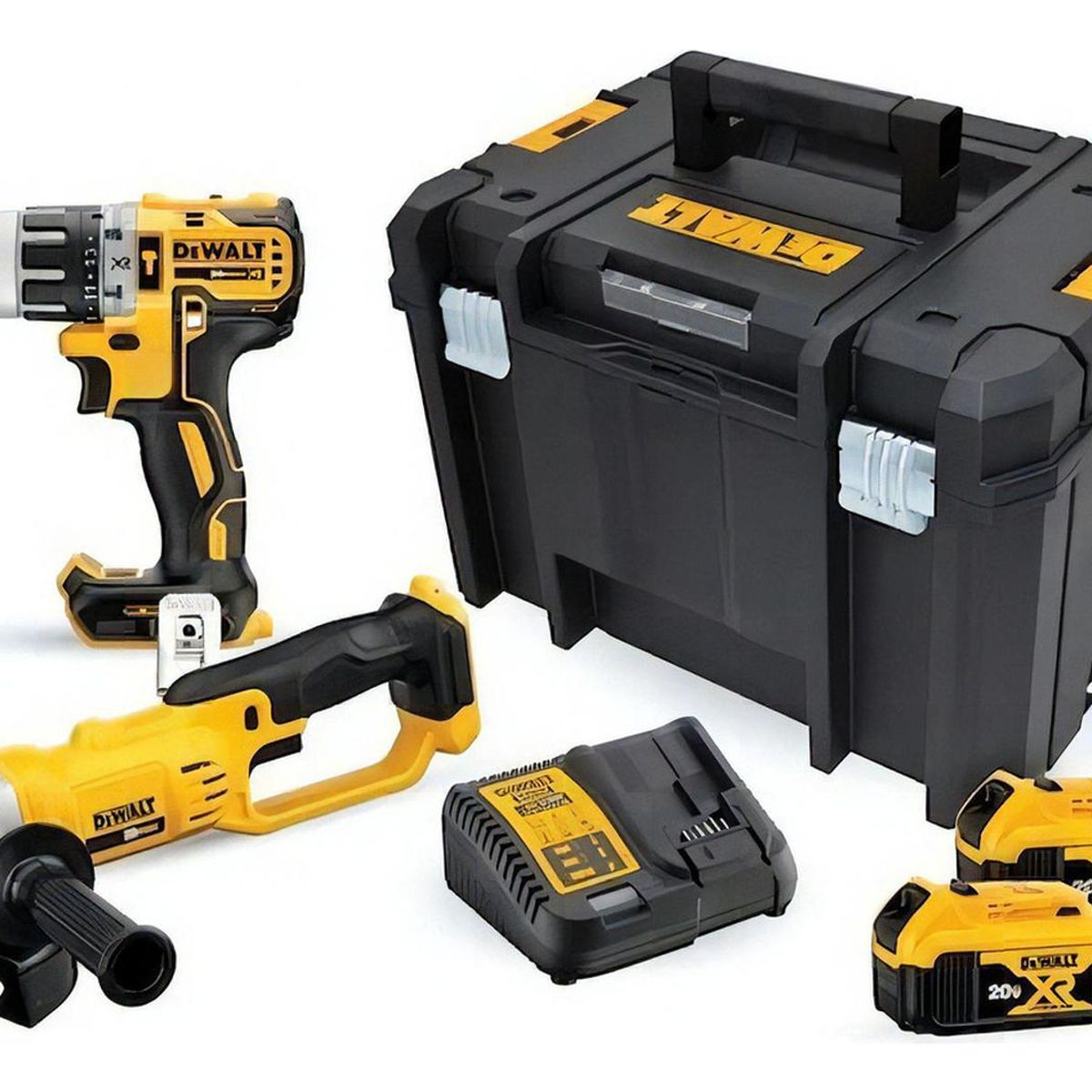 DEWALT - Taladro Percutor Dewalt DCK209P  + Esmeril  + Baul Herramienta