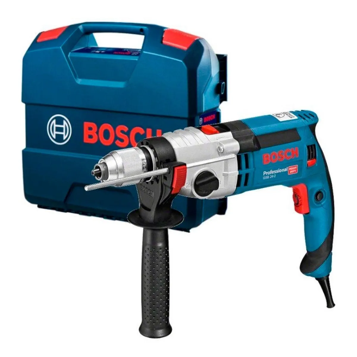 BOSCH - Taladro Percutor Bosch GSB 24-2  V.V.R. L-Boxx  1/2" 1100W
