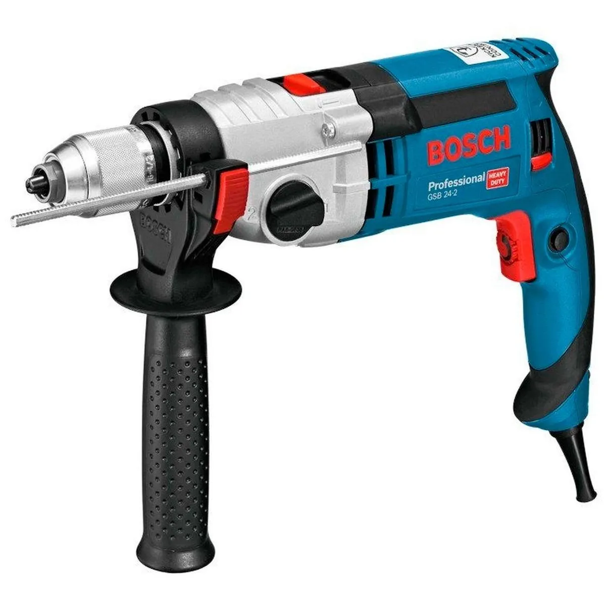 BOSCH - Taladro Percutor Bosch GSB 24-2  V.V.R. L-Boxx  1/2" 1100W