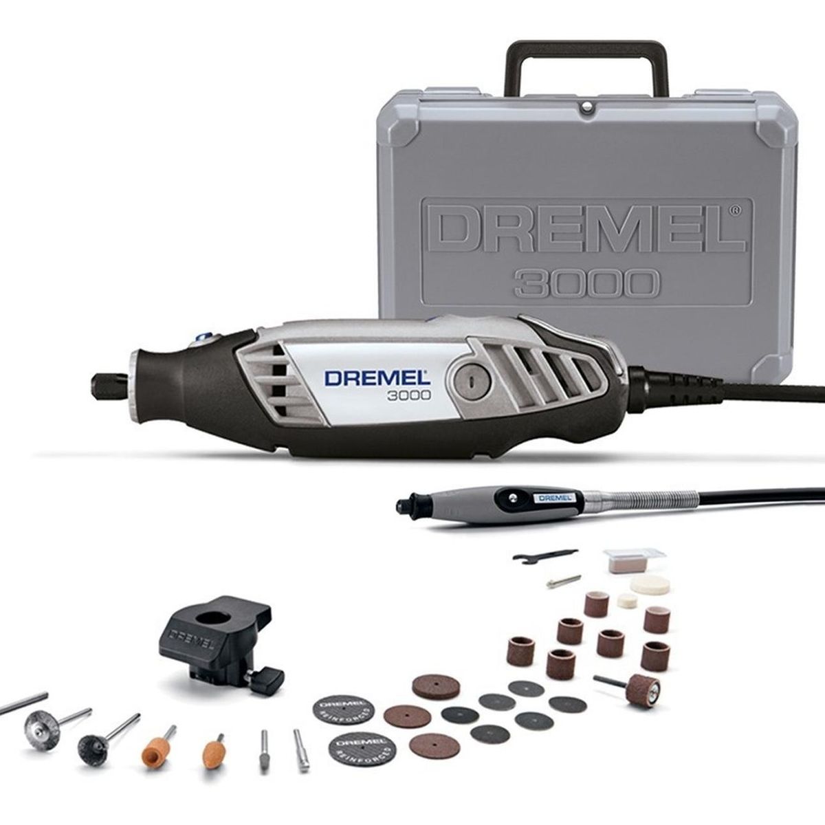 DREMEL - Dremel Multiherramienta 3000 + Kit 30 Acces + 2 Aditamentos