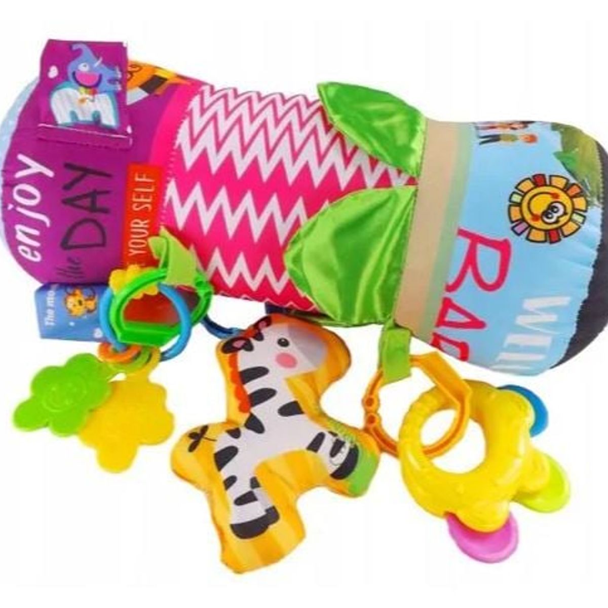 GENERICO - Rodillo de Estimulación Sensorial Rosado Para Bebés