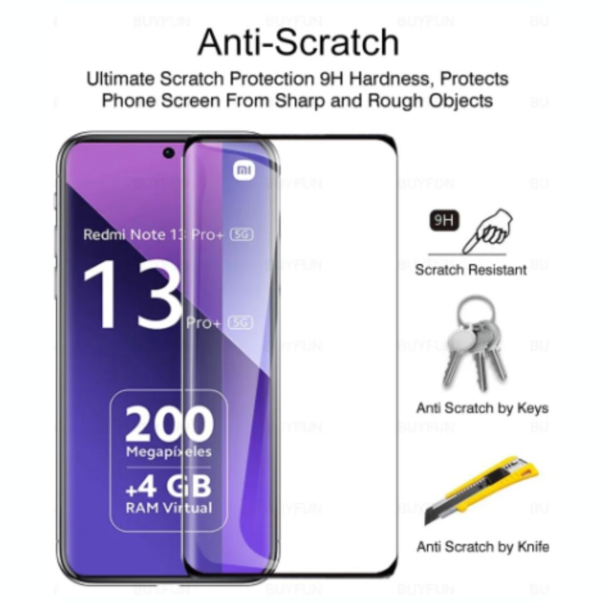 SMART - MICA DE VIDRIO XIAOMI REDMI NOTE 13 PRO PLUS 5G ( 2 UNIDADES)