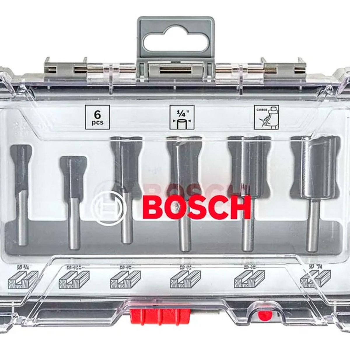 BOSCH - Set de fresas bosch 6 piezas 1/4" nuevo!