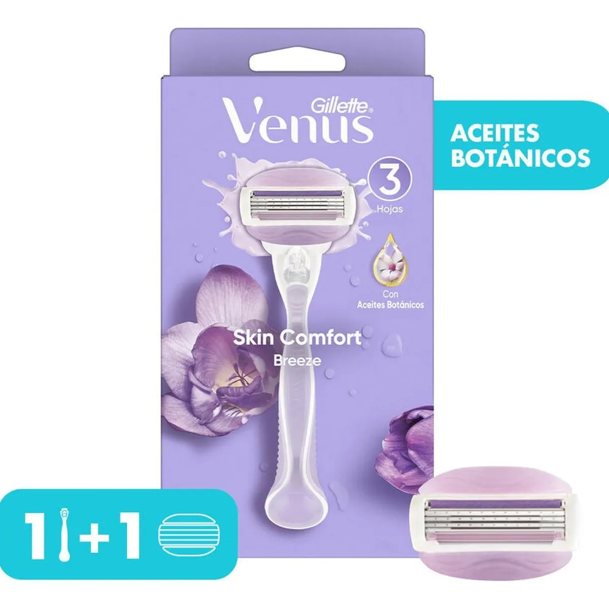 GILLETTE - Máquina Recargable Gillette Venus Breeze Depilación 1 unidad