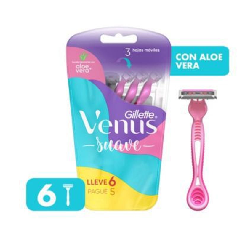 GILLETTE - Máquina para Afeitar Gillette Venus Simply3 6 unidades