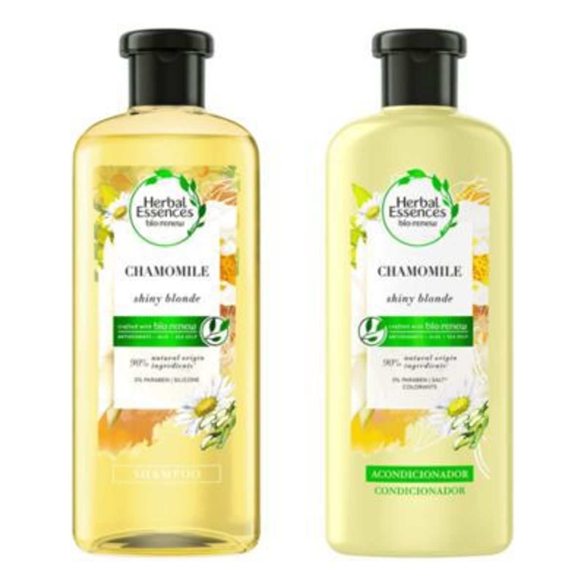 HERBAL ESSENCES - Shampoo  + Acondicionador Herbal  Bio: Renew Chamomile 400ml