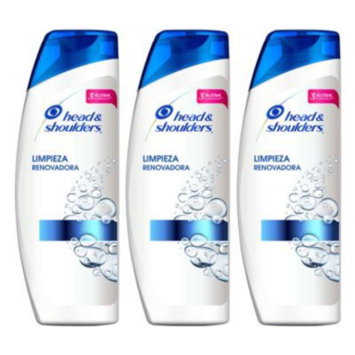 HEAD AND SHOULDERS - Pack x3 Shampoo Head & Shoulders Limpieza Renovadora 375ml