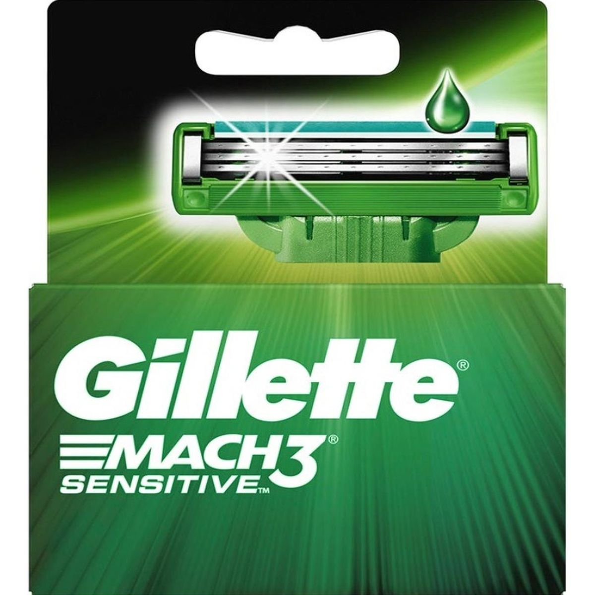 GILLETTE - Cartuchos para Afeitar Gillette Mach3 Sensitive 3 unidades