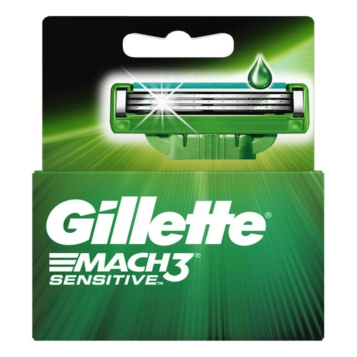 GILLETTE - Cartuchos para Afeitar Gillette Mach3 Sensitive 3 unidades