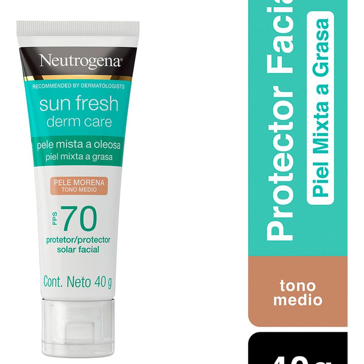 NEUTROGENA - Bloqueador Sun Fresh Fps 70 Piel Morena 40Ml Neutrogena