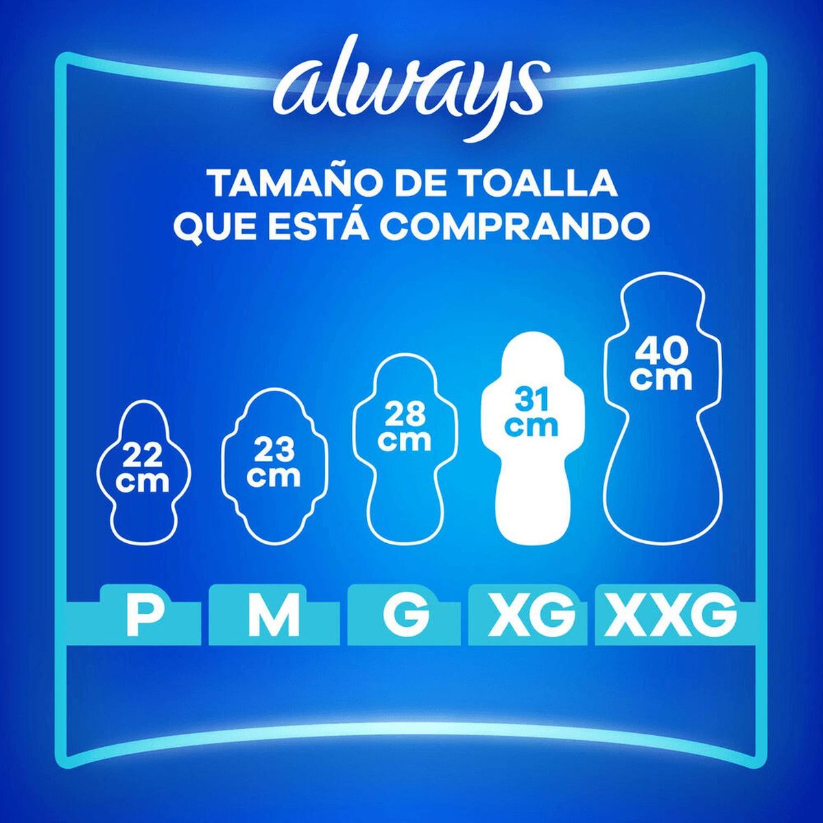 ALWAYS - Toallas Higiénicas Always Noches Tranquilas Suave XG, 26 un