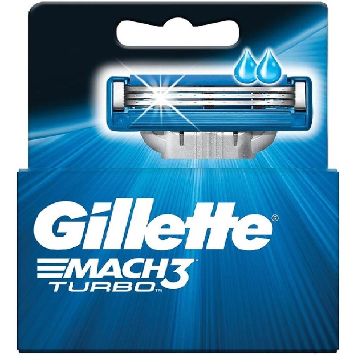 GILLETTE - Cartuchos para Afeitar Gillette Mach3 Turbo 2 unidades