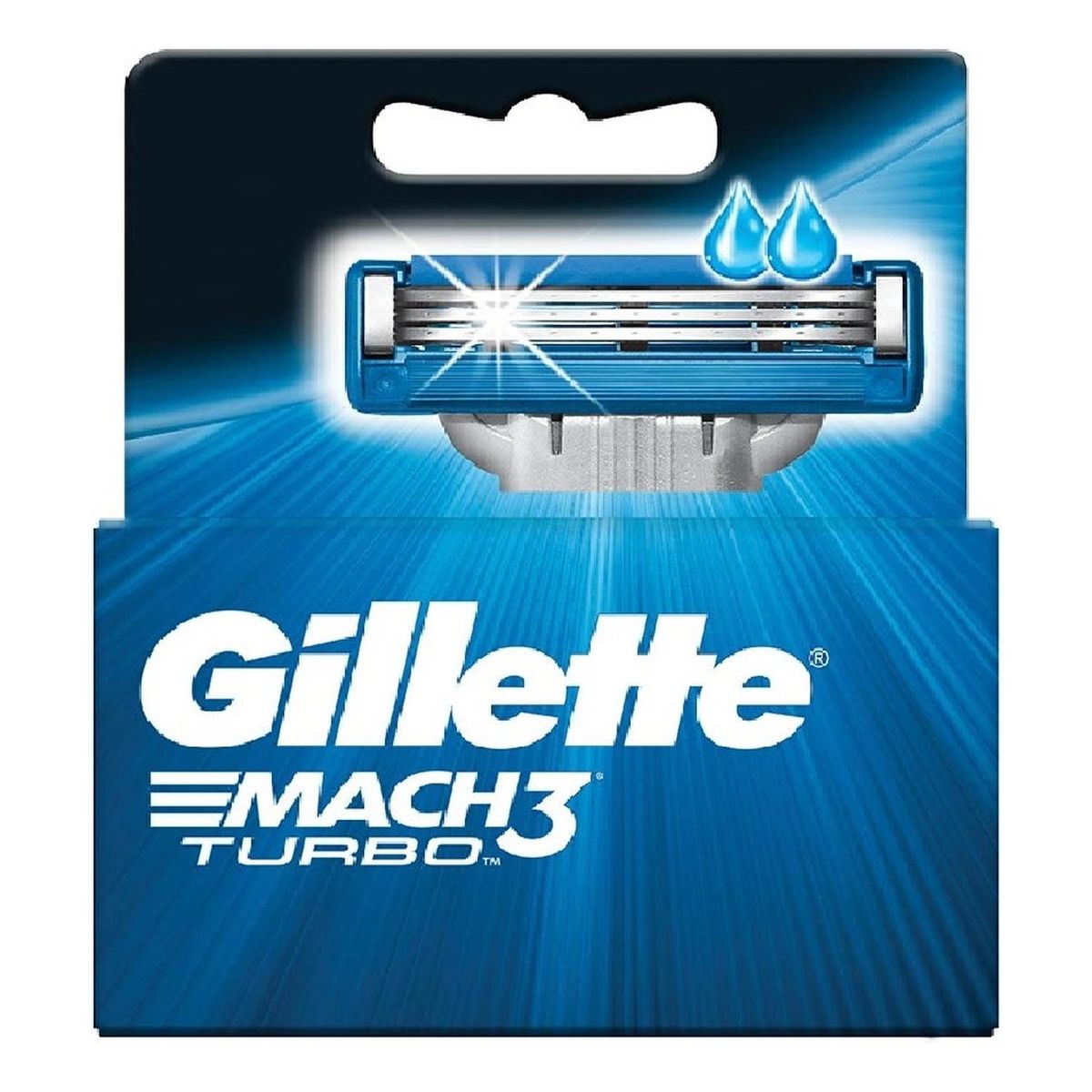 GILLETTE - Cartuchos para Afeitar Gillette Mach3 Turbo 2 unidades