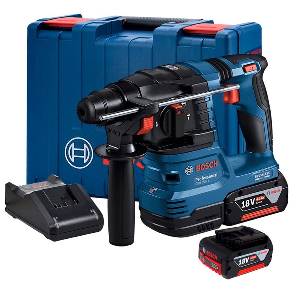 BOSCH - Rotomartillo Bosch Profesional GBH 185-LI 18V SDS Plus + Kit