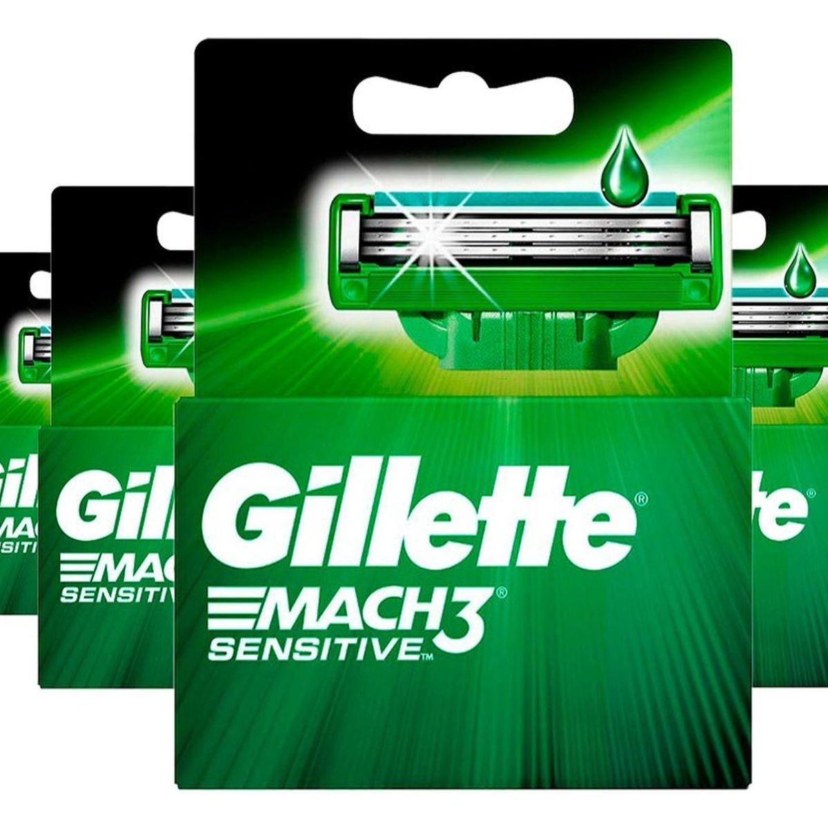 GILLETTE - PackX4 Cartuchos Gillette Mach3 Sensitve 2 unidades