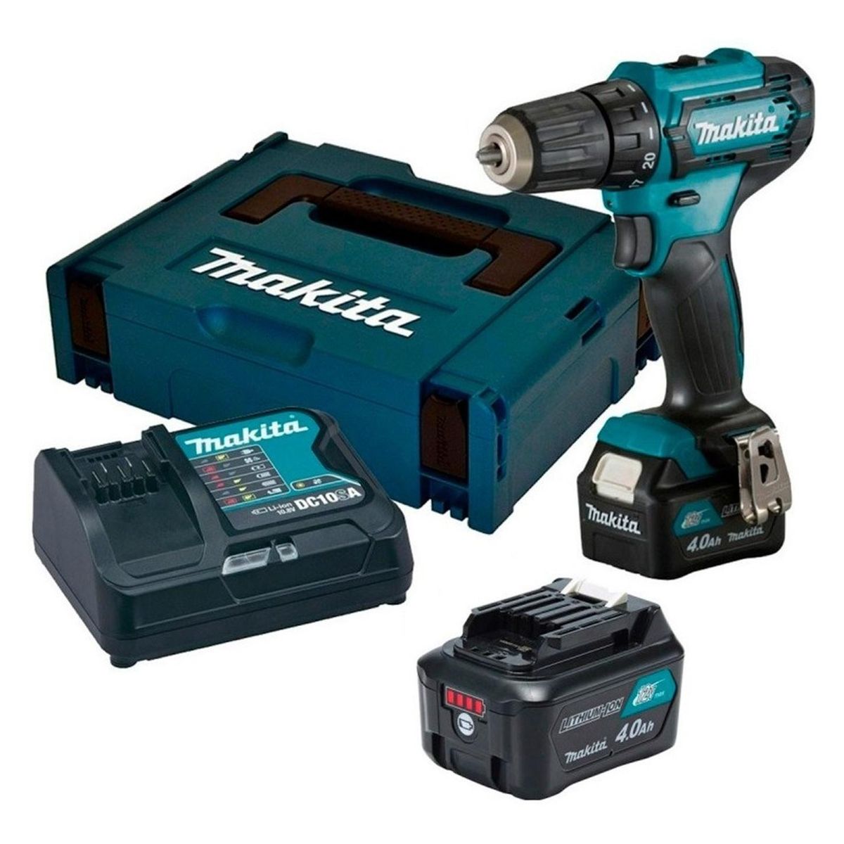 MAKITA - Makita Taladro Atornillador 3/8" 12V BL CXT 2 x 4.0 Ah