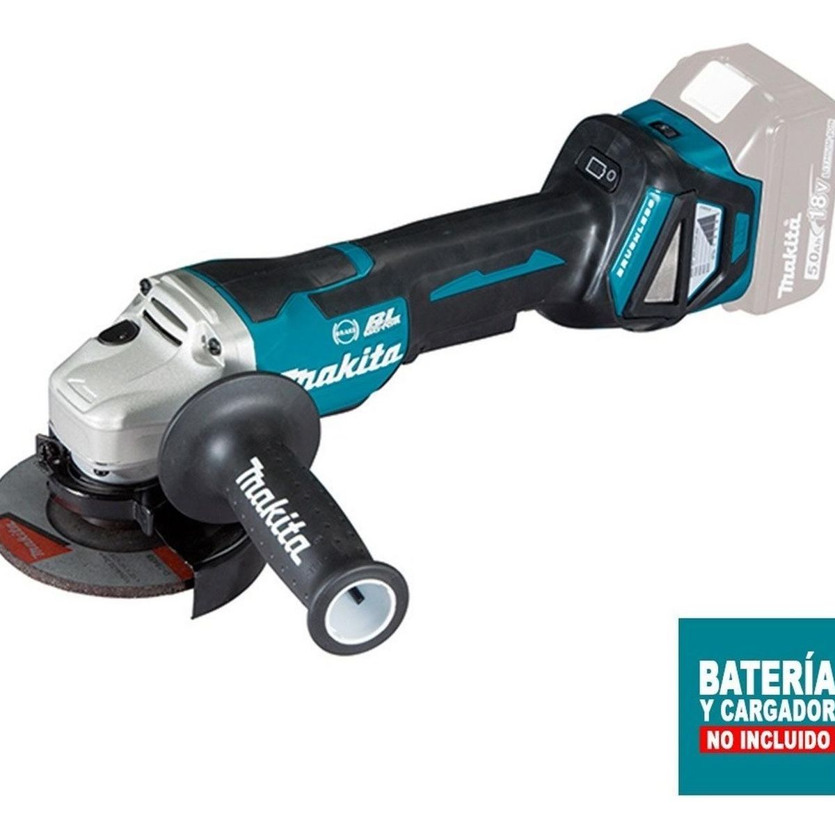 MAKITA - Amoladora Makita DGA467Z 4  1/2” 18V Brushless Velocidad Variable