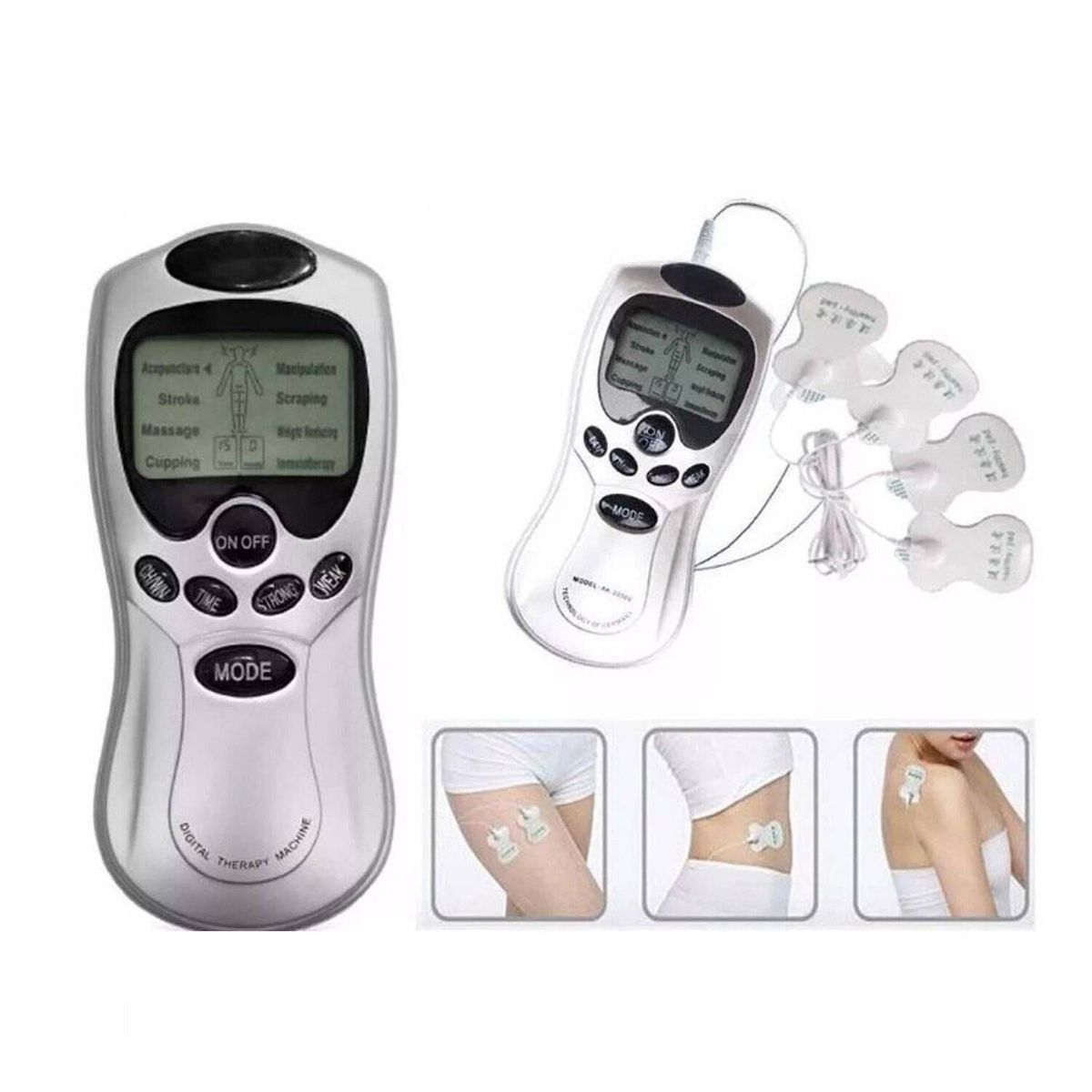 GENERICO - Blueidea Electro Estimulador Digital + 4 Parche